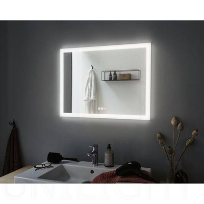 Lustro 80x60 LED zmienna barwa IP44 biała 22W
