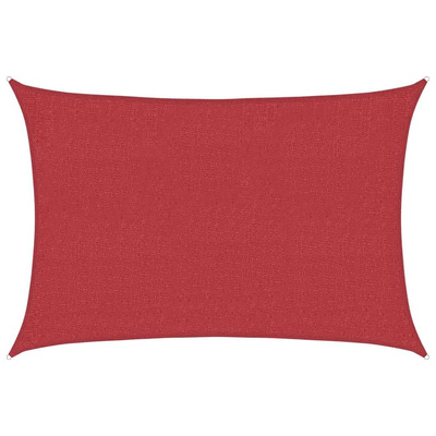 Żagiel przeciwsłoneczny, 160 g/m?, czerwony, 2x2,5 m, HDPE