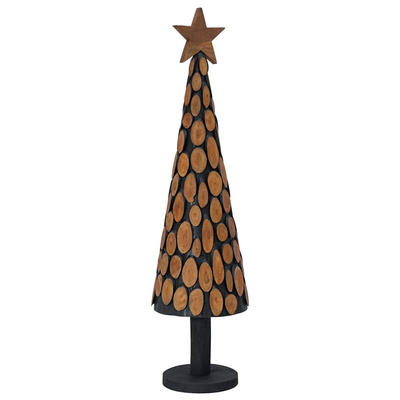 Choinka z podstawą Brązowy 120 cm Lite drewno tekowe
