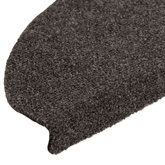 Maty na schody samoprzylepne 5 szt. 65x21x4 cm Antracytowe półokrągłe duże