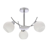 AMOS Lampa wiszaca chromowy 3x40W E27 klosz biały 33-34991