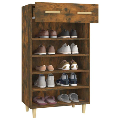 Szafka na buty, przydymiony dąb, 60x35x105 cm