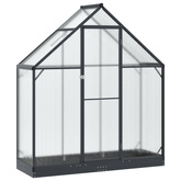 Szklarnia Ogrodowa z drzwiami antracytowy 183,5 x 63,5 x 207 cm