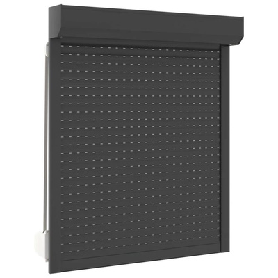 vidaXL Roleta zewnętrzna, aluminiowa, 100 x 130 cm, antracytowa