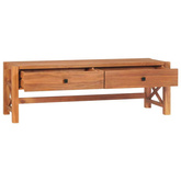 vidaXL Szafka pod TV z szufladami, 120x40x45 cm, lite drewno tekowe