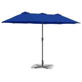 Parasolka ogrodowa 370 x 197 x 239 cm Poliester i aluminium