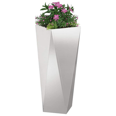 Donica 2 pcs Srebrny 30 x 30 x 75 cm Stal nierdzewna