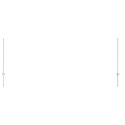 Wbudowany słupek ogrodzeniowy 5 szt. srebrny 140 cm