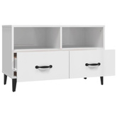 vidaXL Szafka pod TV, biała, wysoki połysk, 80x36x50 cm wariant 6