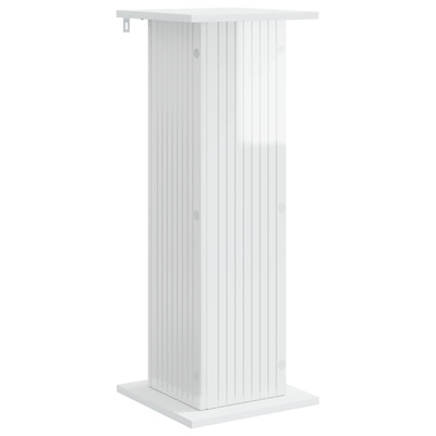 Stojak na rośliny 2 pcs Biały wysoki połysk 30,5 x 30 x 80,5 cm