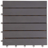 Płytka Tarasowa 10 pcs Szary 30 x 30 cm Drewno Akacjowe