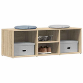 vidaXL Ławka na buty, dąb sonoma 105x35x35 cm, materiał drewnopochodny