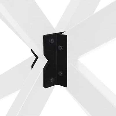 Noga do stołu jadalnego Pająk Kształt Biały 120x68x(72-73) cm Stal