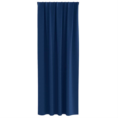 Firany blackout z kółkami 2 pcs Ciemnoniebieski 225 x 140 cm