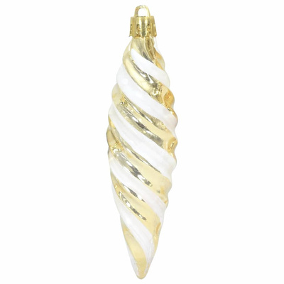 Świąteczna kula w spiralnym kształcie 40 pcs złoty