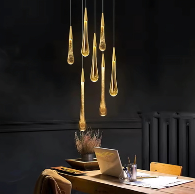 Lampa wisząca Abigali Melted Gold 3W 3000K, złoty