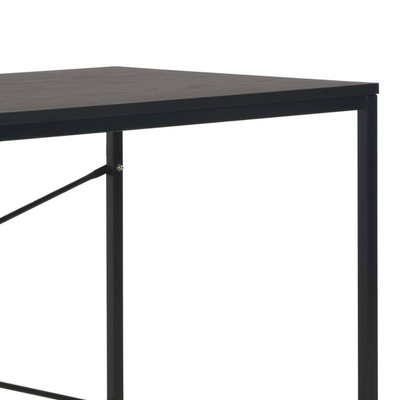 vidaXL Biurko komputerowe, czarne, 120 x 60 x 70 cm