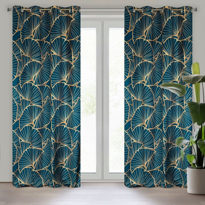 Zasłona Przel granatowa 140x250