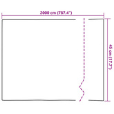 Statyczna folia okienna Biały matowy 45 x 2000 cm PVC