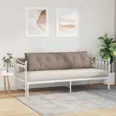 Poduszka na plecy Ciemnoszary 180 x 50 cm Tkanina mikrofibrowa