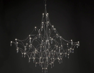 MEERA CRYSTAL 80 CM NICKEL CHROME ADANI AD239