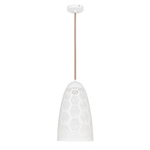 Lampa sufitowa wisząca 1X60W E27 ażurowy biały BENE 31-70593