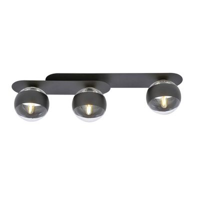 Lampa sufitowa  PLAZA 3 BLACK/STRIPE