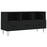 vidaXL Szafka pod TV, czarna, 102x36x50 cm, materiał drewnopochodny model standard