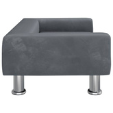 vidaXL Legowisko dla psa, ciemnoszare, 70x45x26,5 cm, aksamitne