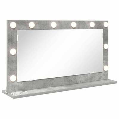 Lustro toaletowe Prostokątny Betonowy szary 80 x 45 x 18 cm
