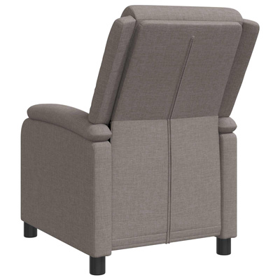 Fotel recliner Ciemnoszary tkanina