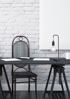 Lampka nocna Laren Ledea czarna metalowa industrialna E27