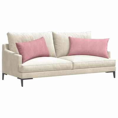 Poduszki na sofę 2 pcs Różowy 80 x 40 cm Tkanina sztruksowa