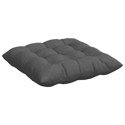 Poduszki na siedziska 4 pcs Ciemnoszary 40 x 40 x 6 cm tkanina