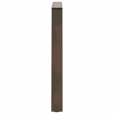 Nogi do stołu jadalnego w kształcie litery V 3 szt. Naturalna stal 70x(72-73,3) cm Stal