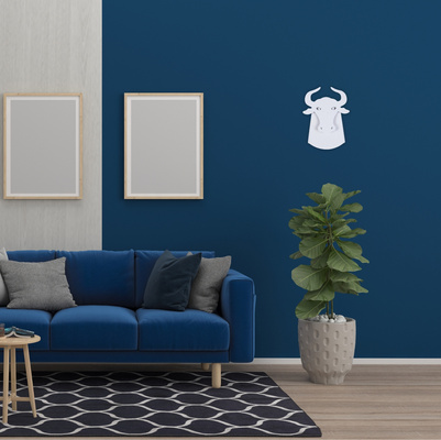 Lampa ścienna LED Byk Abigali Bull Biała