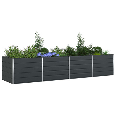 Donica Antracyt 385 x 100 x 75 cm Stal Galwanizowana