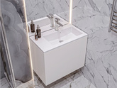 Umywalka BARCELONA 700 R MIRASTONE SZARA