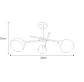 Lampa sufitowa K-JSL-1286/3-2 z serii HORNET KAJA