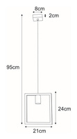 Lampa wisząca K-4030 z serii LAVAYA