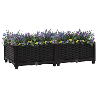 Donica do podniesionej rabaty, 80x40x23 cm, polipropylen model standard