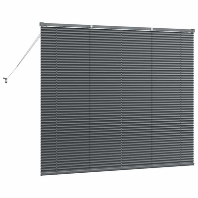 Żaluzje weneckie Ciemnoszary 130 x 160 cm Aluminium