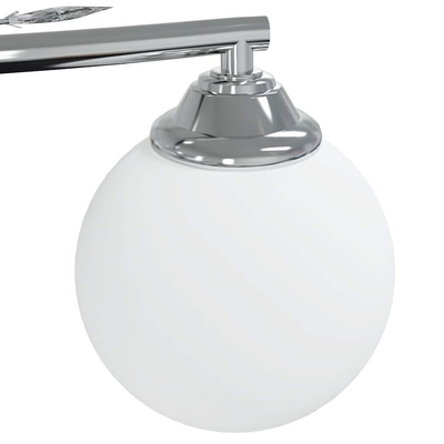 Lampa sufitowa, okrągłe szklane klosze, 4 żarówki LED, G9