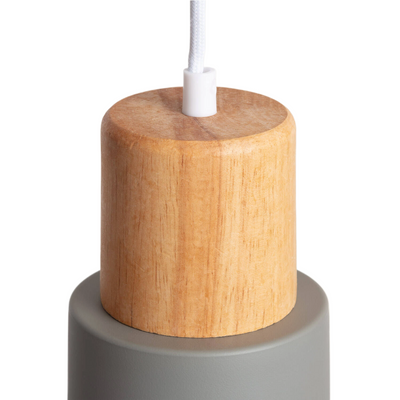 Lampa wisząca nowoczesna skandynawska E27 szara Abruzzo Vita