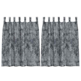 Zasłony z weluru 2 pcs Srebrnoszary 140 x 140 cm Aksamit