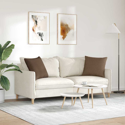 Poduszki na sofę 2 pcs Brązowy 50 x 50 cm tkanina