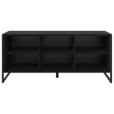 Szafka na buty z przechowywaniem Czarny Dąb 100 x 35 x 44 cm