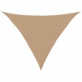 Żagiel przeciwsłoneczny, 160 g/m?, taupe, 3x3x4,2 m, HDPE
