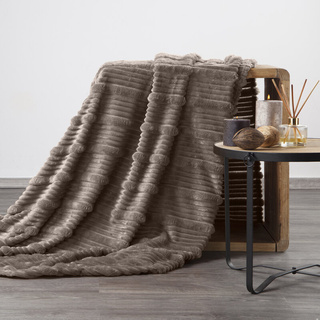 Koc Nina beżowy 150x200