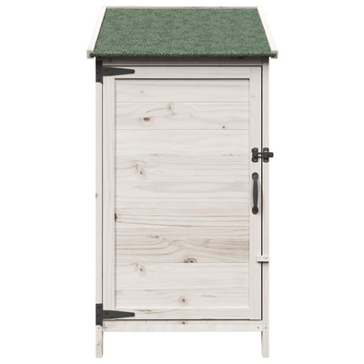 Shed ogrodowy Biały 59 x 56 x 113,5 cm Drewno Świerkowe